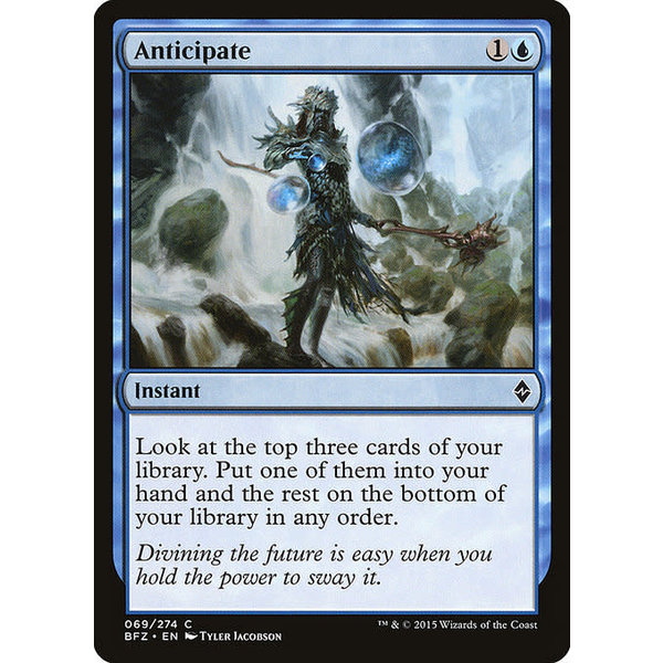 Magic: The Gathering Anticipate (069) Damaged Foil