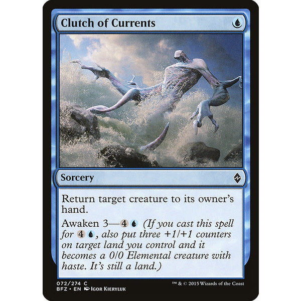Magic: The Gathering Clutch of Currents (072) Lightly Played Foil
