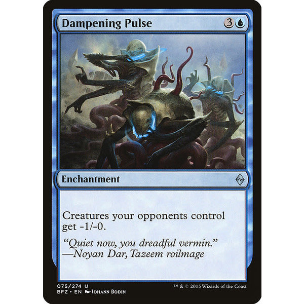 Magic: The Gathering Dampening Pulse (075) Moderately Played Foil