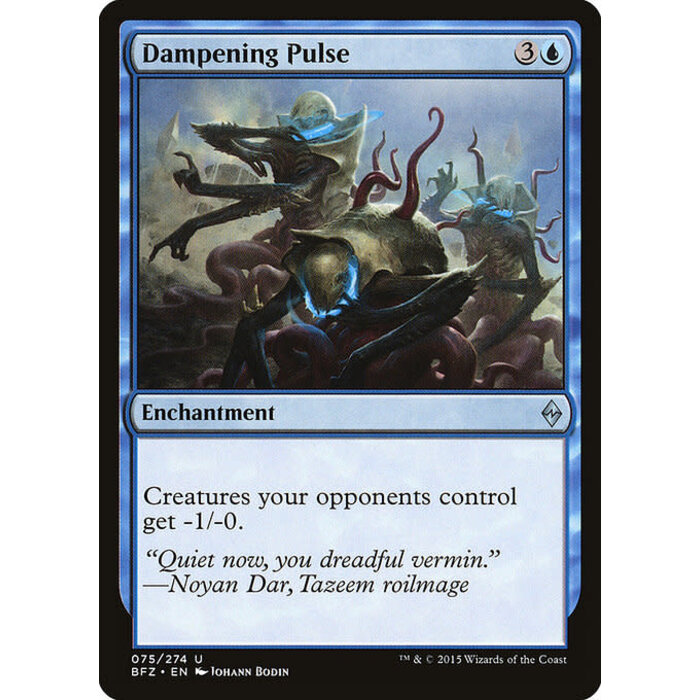 Magic: The Gathering Dampening Pulse (075) Moderately Played Foil