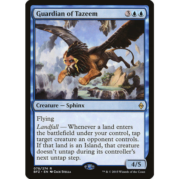 Magic: The Gathering Guardian of Tazeem (078) Moderately Played Foil
