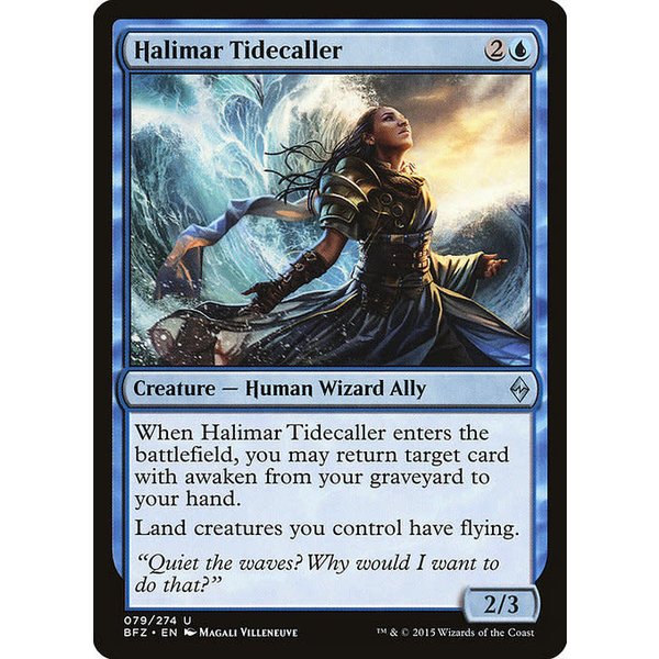 Magic: The Gathering Halimar Tidecaller (079) Moderately Played
