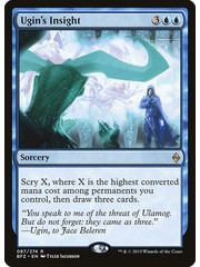 Magic: The Gathering Ugin's Insight (087) Heavily Played