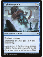 Magic: The Gathering Tightening Coils (086) Moderately Played Foil