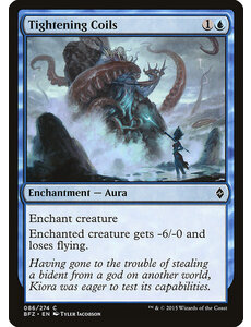Magic: The Gathering Tightening Coils (086) Moderately Played Foil
