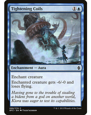 Magic: The Gathering Tightening Coils (086) Moderately Played Foil