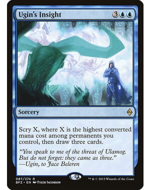 Magic: The Gathering Ugin's Insight (087) Moderately Played