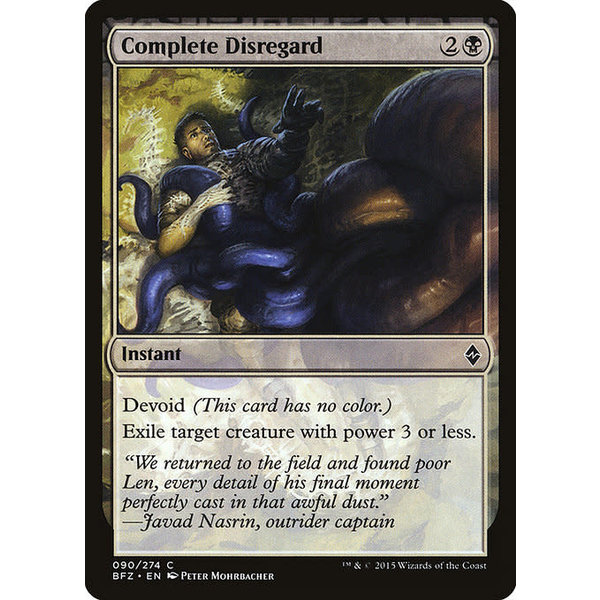 Magic: The Gathering Complete Disregard (090) Moderately Played