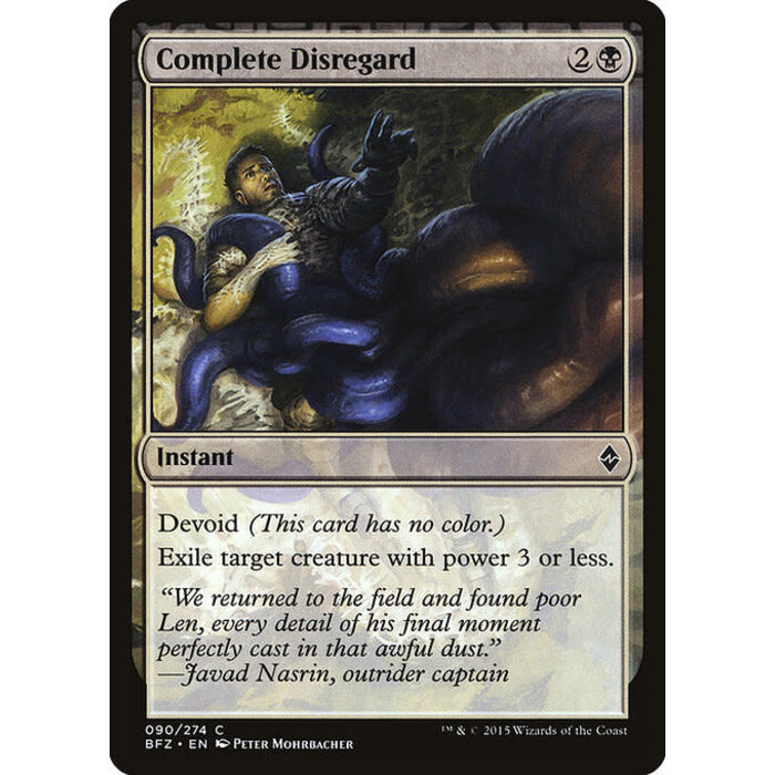 Magic: The Gathering Complete Disregard (090) Moderately Played