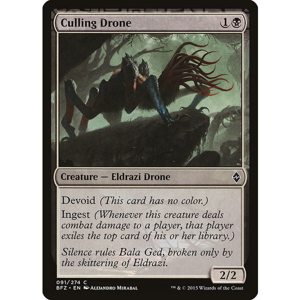 Magic: The Gathering Culling Drone (091) Heavily Played Foil