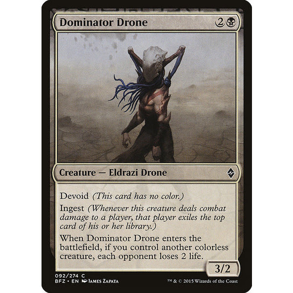 Magic: The Gathering Dominator Drone (092) Lightly Played Foil