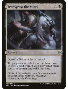 Magic: The Gathering Transgress the Mind (101) Damaged