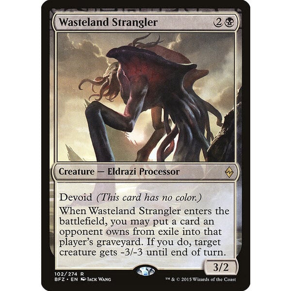 Magic: The Gathering Wasteland Strangler (102) Moderately Played