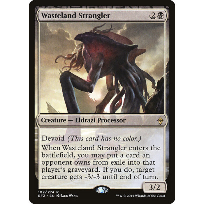 Magic: The Gathering Wasteland Strangler (102) Moderately Played