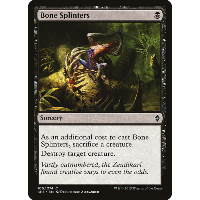 Magic: The Gathering Bone Splinters (105) Lightly Played