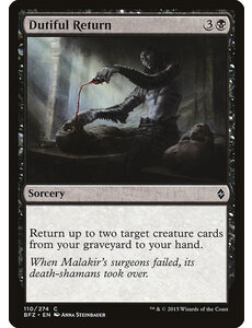 Magic: The Gathering Dutiful Return (110) Lightly Played