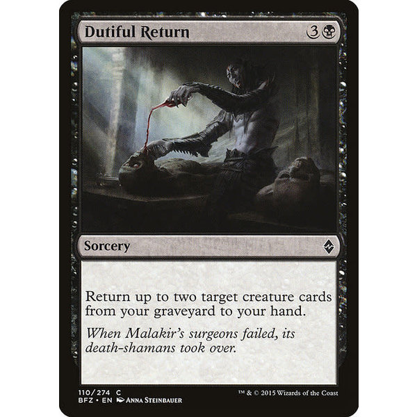 Magic: The Gathering Dutiful Return (110) Lightly Played