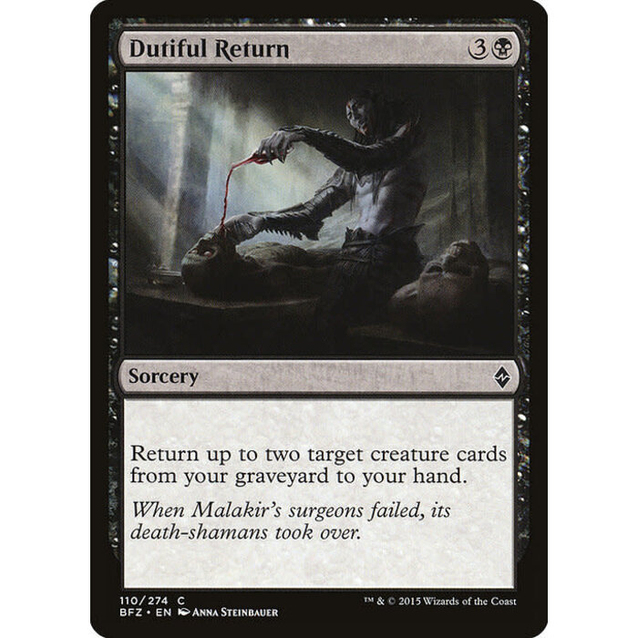 Magic: The Gathering Dutiful Return (110) Lightly Played