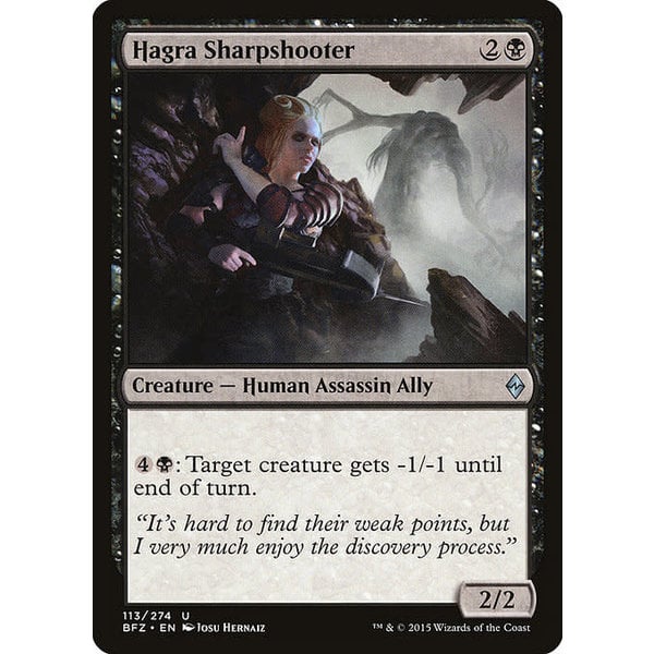 Magic: The Gathering Hagra Sharpshooter (113) Moderately Played Foil