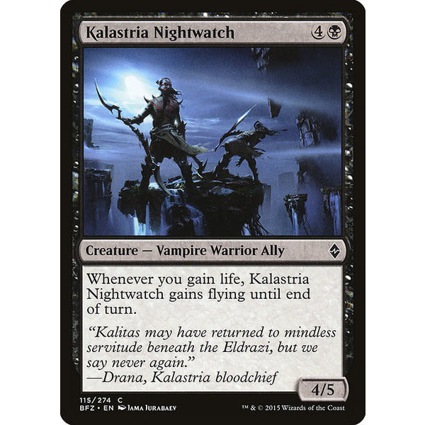 Magic: The Gathering Kalastria Nightwatch (115) Lightly Played