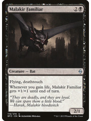Magic: The Gathering Malakir Familiar (116) Lightly Played
