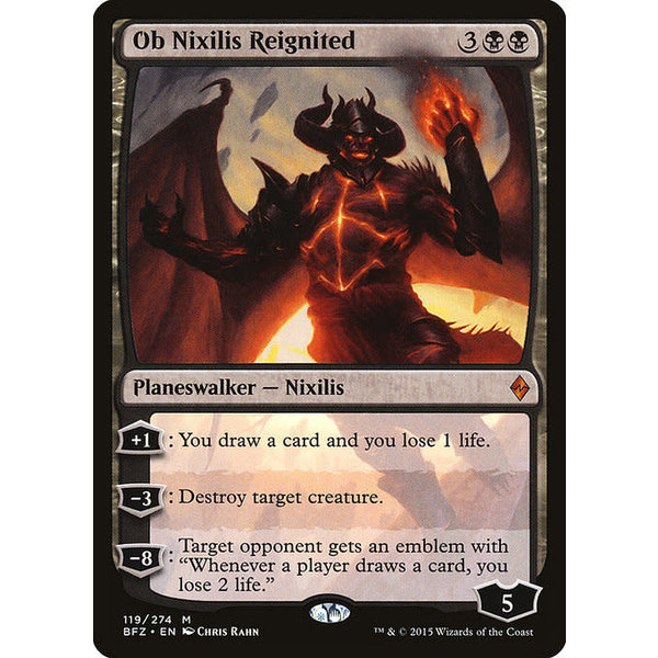 Magic: The Gathering Ob Nixilis Reignited (119) Damaged