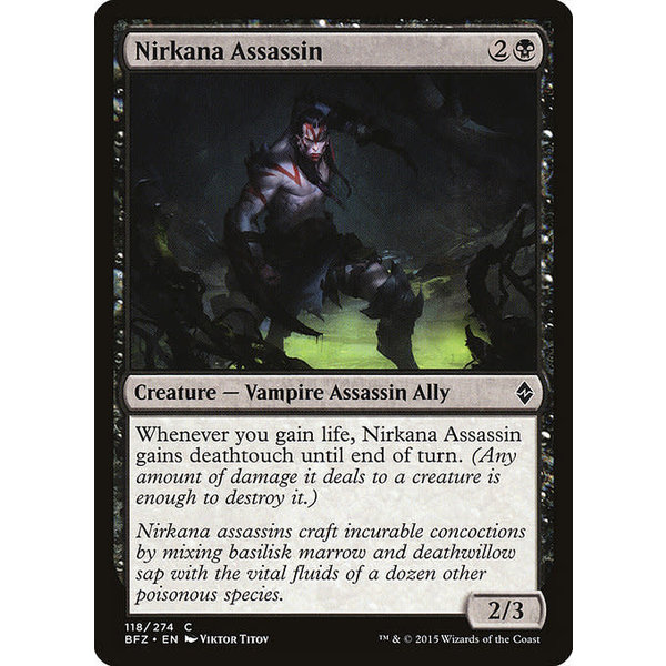 Magic: The Gathering Nirkana Assassin (118) Damaged