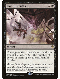 Magic: The Gathering Painful Truths (120) Moderately Played Foil