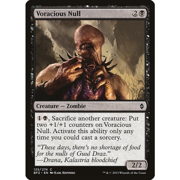 Magic: The Gathering Voracious Null (125) Moderately Played