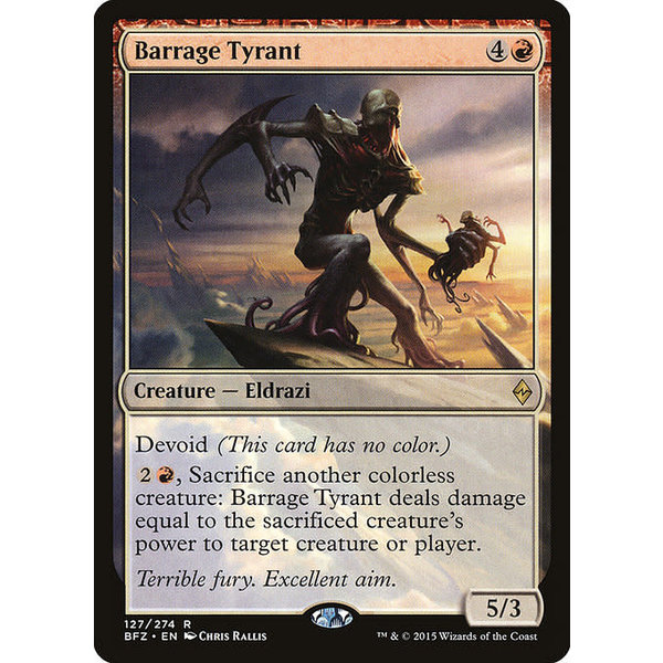 Magic: The Gathering Barrage Tyrant (127) Moderately Played