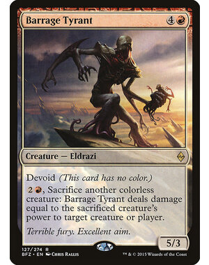 Magic: The Gathering Barrage Tyrant (127) Moderately Played Foil