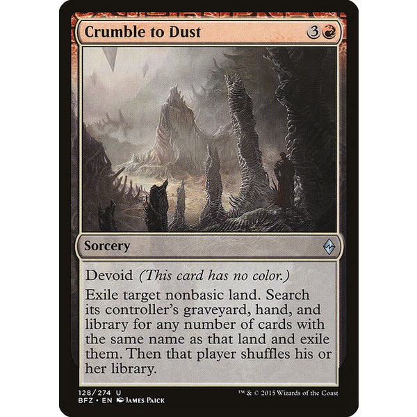 Magic: The Gathering Crumble to Dust (128) Lightly Played