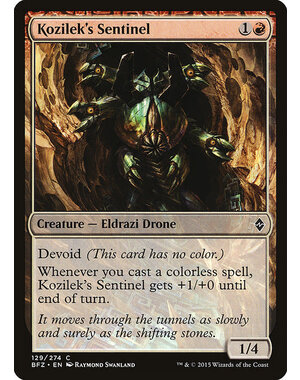 Magic: The Gathering Kozilek's Sentinel (129) Lightly Played Foil