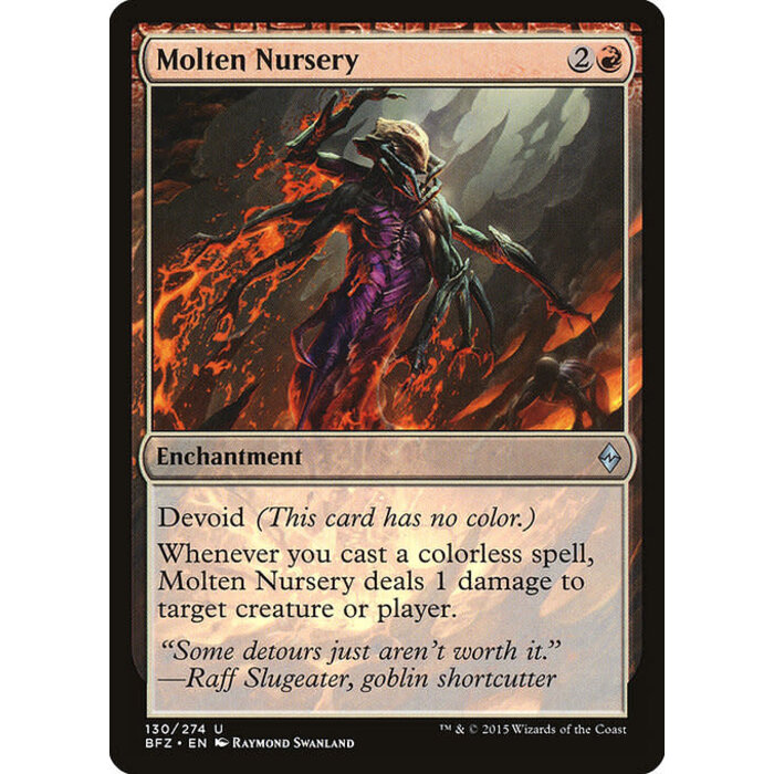 Magic: The Gathering Molten Nursery (130) Lightly Played
