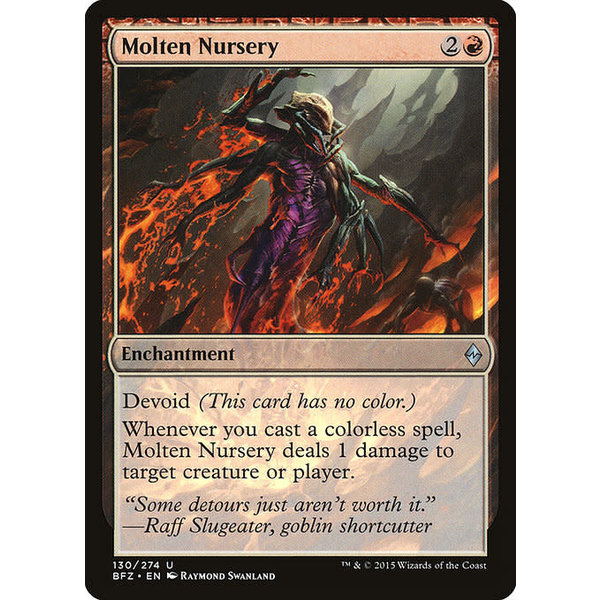 Magic: The Gathering Molten Nursery (130) Lightly Played Foil