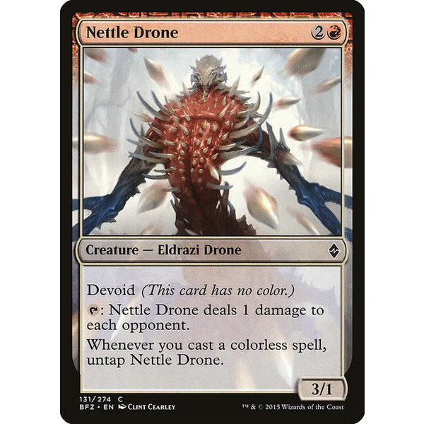 Magic: The Gathering Nettle Drone (131) Lightly Played Foil
