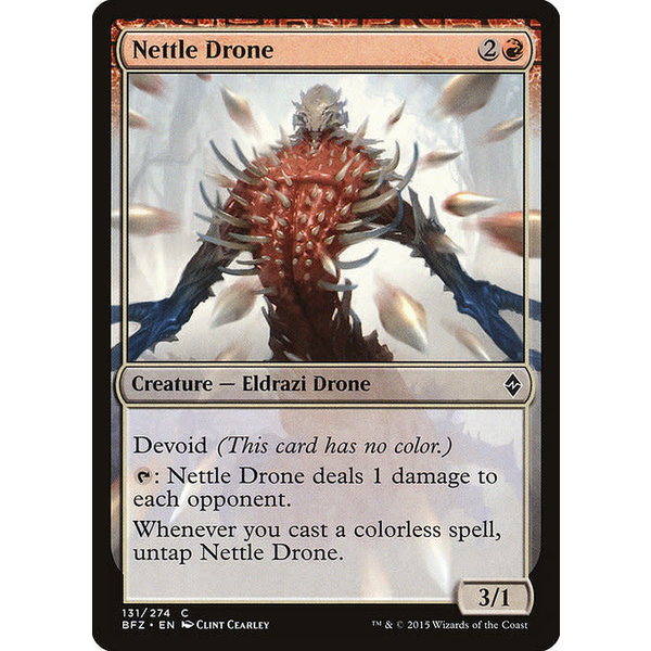 Magic: The Gathering Nettle Drone (131) Moderately Played