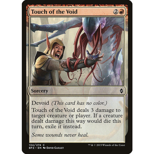 Magic: The Gathering Touch of the Void (134) Moderately Played Foil