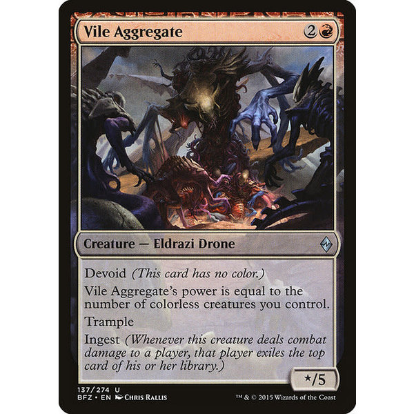 Magic: The Gathering Vile Aggregate (137) Lightly Played