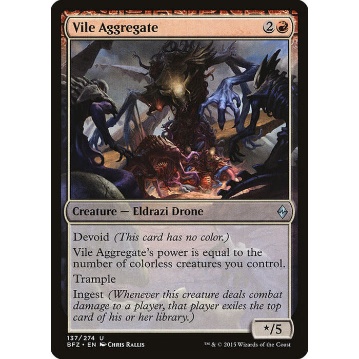 Magic: The Gathering Vile Aggregate (137) Lightly Played