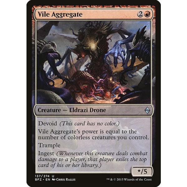 Magic: The Gathering Vile Aggregate (137) Moderately Played