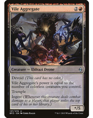 Magic: The Gathering Vile Aggregate (137) Moderately Played Foil