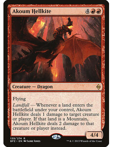 Magic: The Gathering Akoum Hellkite (139) Moderately Played