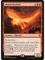 Magic: The Gathering Akoum Firebird (138) Moderately Played