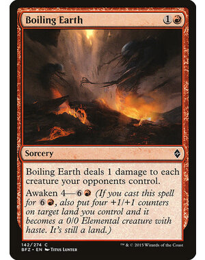 Magic: The Gathering Boiling Earth (142) Lightly Played