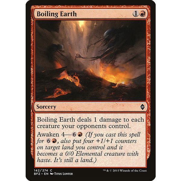 Magic: The Gathering Boiling Earth (142) Lightly Played