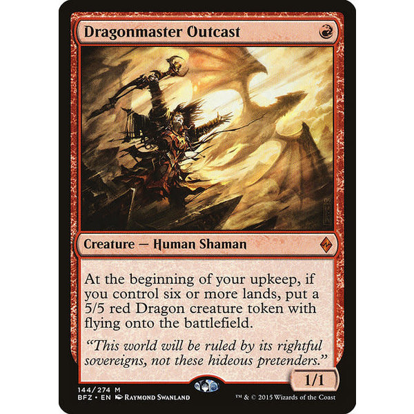 Magic: The Gathering Dragonmaster Outcast (144) Moderately Played - Korean