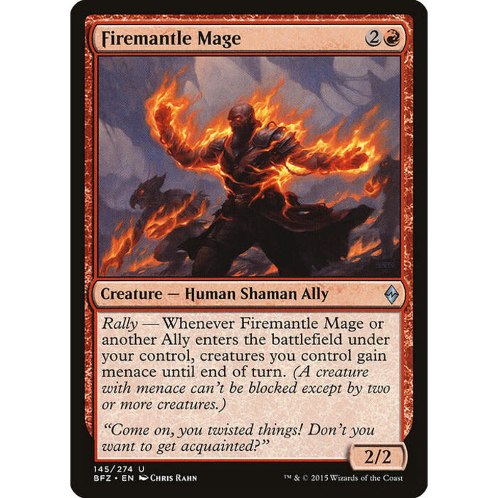 Magic: The Gathering Firemantle Mage (145) Heavily Played Foil