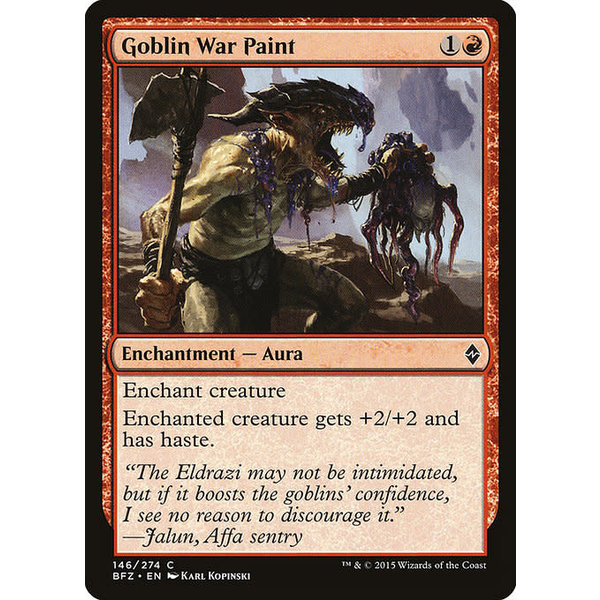 Magic: The Gathering Goblin War Paint (146) Lightly Played