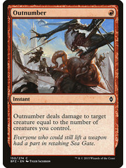 Magic: The Gathering Outnumber (150) Moderately Played